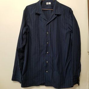 Uniqlo x jw anderson dark blue button down shirt